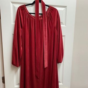 LuLaRoe Elegant Eve Red Velvet Dress NWT LLR